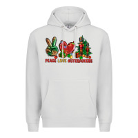 Dove Grey Peace love Nutcrackers Premium Hoodie - NancyCooperArtShop