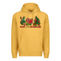 Mustard Peace love Nutcrackers Premium Hoodie - NancyCooperArtShop