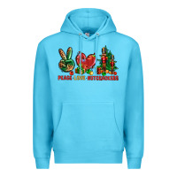 Ocean Blue Peace love Nutcrackers Premium Hoodie - NancyCooperArtShop