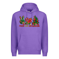 Purple Peace love Nutcrackers Premium Hoodie - NancyCooperArtShop