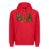 Red Peace love Nutcrackers Premium Hoodie - NancyCooperArtShop