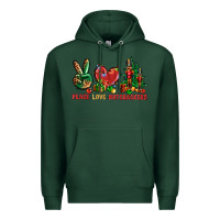 Sports Green Peace love Nutcrackers Premium Hoodie - NancyCooperArtShop