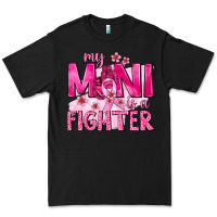 Black My Mini Is a Fighter with Ribbon Premium Tee - texasbilliewilder