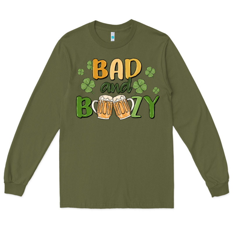 Bad And Boozy Long Sleeve Tee by MaliasSmallBusiness | Teevron