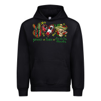 Black Peace love dia de los muertos Mexico Urban Hoodie - HowdyJamesFarm