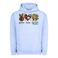 Pigment Grape Ice Peace love dia de los muertos Mexico Urban Hoodie - HowdyJamesFarm