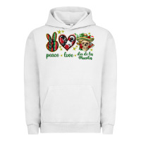 Pigment Lunar Rock Peace love dia de los muertos Mexico Urban Hoodie - HowdyJamesFarm
