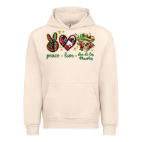 Sandshell Peace love dia de los muertos Mexico Urban Hoodie - HowdyJamesFarm