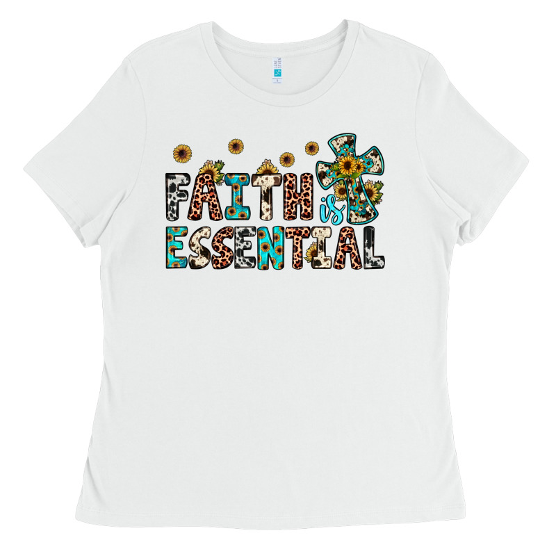 Faith Is Essential Ladies Tee by JahusDesignShop | Teevron