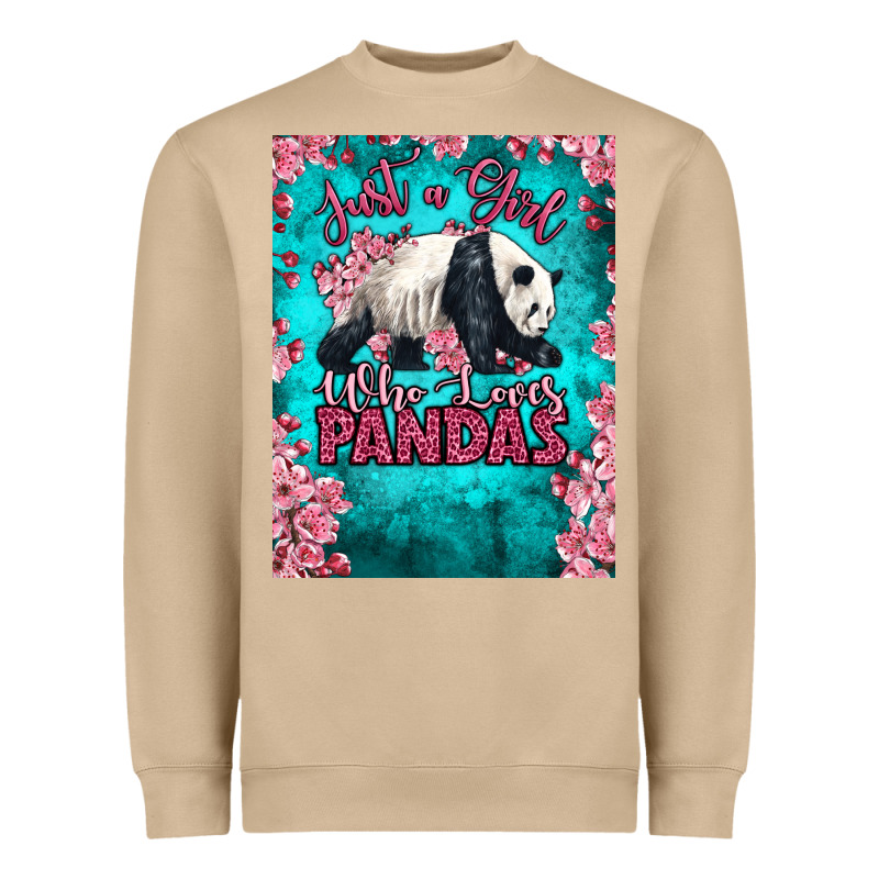 Just A Girl Who Loves Pandas Heavyweight Sweatshirt by LillyAllenDesigns | Teevron