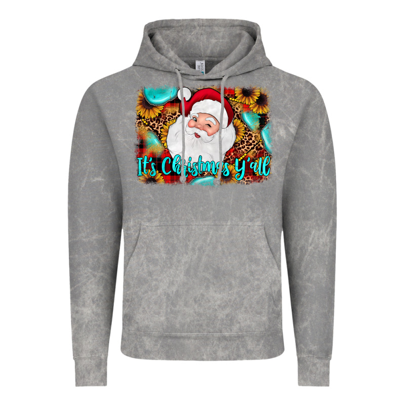 It's Christmas Y'all Background Vintage Hoodie by JahusDesignShop | Teevron