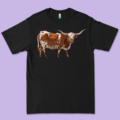 Longhorn Premium Tee Designed By Ranaportraitstore
