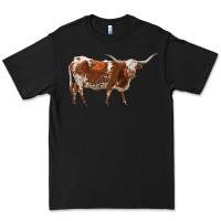 Black longhorn Premium Tee - RanaPortraitStore