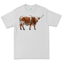 Dove Grey longhorn Premium Tee - RanaPortraitStore