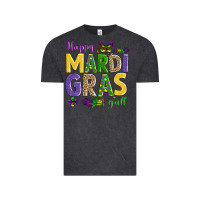 Vintage Black happy mardi gras y'all Vintage Tee - AdoDesignShop