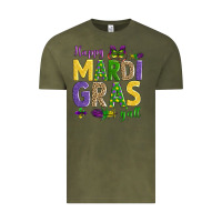 Vintage Olive happy mardi gras y'all Vintage Tee - AdoDesignShop