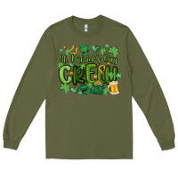 Army Green st.patrick's day crew Long Sleeve Tee - MaliasSmallBusiness