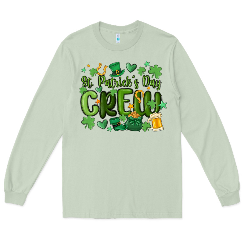 St.patrick's Day Crew Long Sleeve Tee by MaliasSmallBusiness | Teevron