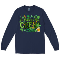 Navy st.patrick's day crew Long Sleeve Tee - MaliasSmallBusiness