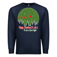 Navy Merry Christmas To All To All A Good Night Premium Sweatshirt - Bettercallsaul