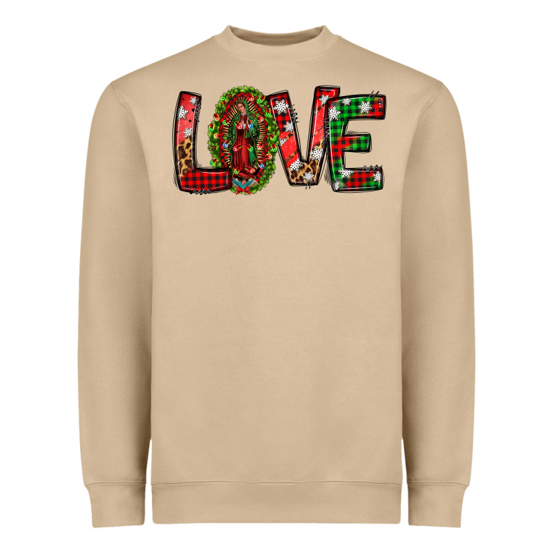 Our Lady Of Guadalupe Christmas Love Heavyweight Sweatshirt by Jasminsmagicworld | Teevron