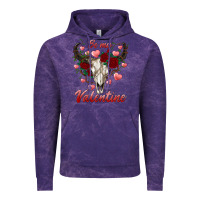 Cloud Purple be my valentine bull skull Vintage Hoodie - RanaPortraitStore