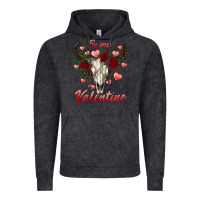 Vintage Black be my valentine bull skull Vintage Hoodie - RanaPortraitStore