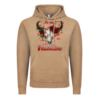 Vintage Coffee be my valentine bull skull Vintage Hoodie - RanaPortraitStore