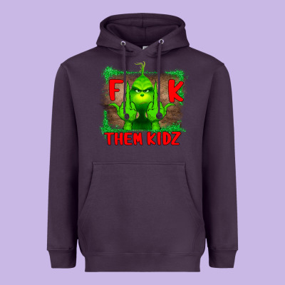 Fuck Them Kids Grinch Heavyweight Hoodie Designed By Bettercallsaul
