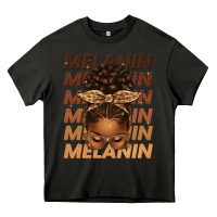 Asphalt melanin afro messy bun Heavy Core Tee - texasbilliewilder