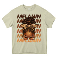 Mossy melanin afro messy bun Heavy Core Tee - texasbilliewilder