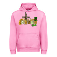 Fuchsia Pink Love like Jesus St. Patrick's Urban Hoodie - CowGirlArtShop