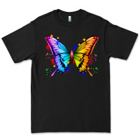 Black rainbow butterfly Premium Tee - Zillion Design Studio