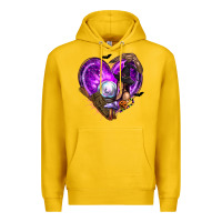 Lemon Halloween Heart with Witch Premium Hoodie - texasbilliewilder