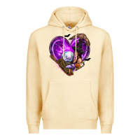Pina Colada Halloween Heart with Witch Premium Hoodie - texasbilliewilder