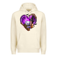 Sandshell Halloween Heart with Witch Premium Hoodie - texasbilliewilder