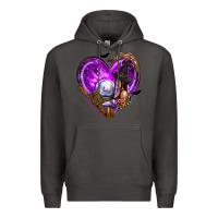 Smoke Halloween Heart with Witch Premium Hoodie - texasbilliewilder