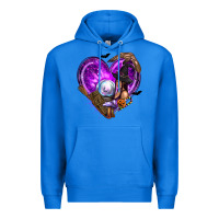 True Royal Halloween Heart with Witch Premium Hoodie - texasbilliewilder