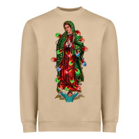 Our Lady Of Guadalupe Christmas Heavyweight Sweatshirt | Teevron