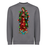 Storm our lady of Guadalupe Christmas Heavyweight Sweatshirt - Jasminsmagicworld