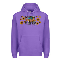 Purple howdy heifer Premium Hoodie - JahusDesignShop