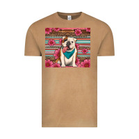Vintage Camel british bulldog floral serape tumbler Vintage Tee - Artiststas