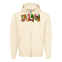 Sandshell Personalized Christmas Themed Zipper Hoodie - NancyCooperArtShop