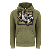 Vintage Olive leopard soccer texas map Vintage Hoodie - Jasminsmagicworld