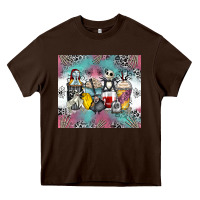Chocolate Brown cartoon characters coffee cups Heavy Core Tee - Zillion Design Studio