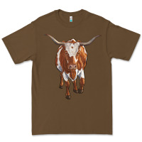 Cacao longhorn cow Premium Tee - RanaPortraitStore