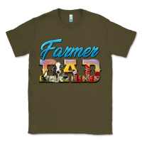 Army Green Western Farmer Dad Classic Tee - LillyAllenDesigns