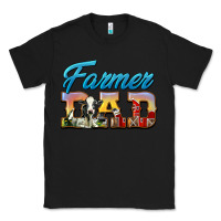 Black Western Farmer Dad Classic Tee - LillyAllenDesigns