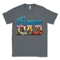 Charcoal Heather Western Farmer Dad Classic Tee - LillyAllenDesigns