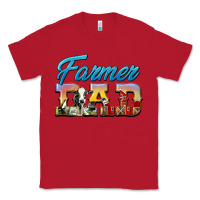 Red Western Farmer Dad Classic Tee - LillyAllenDesigns
